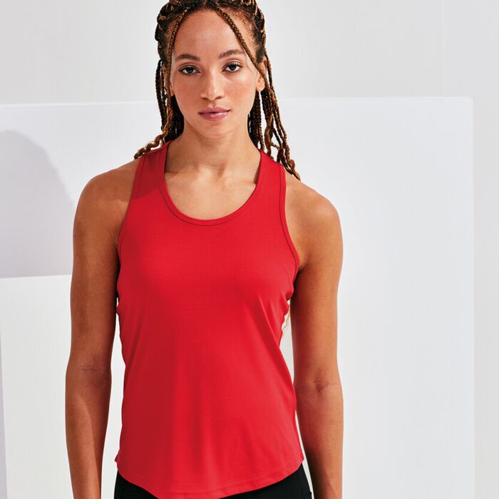 Women’s TriDri® recycled performance slim racerback vest Thumbnail