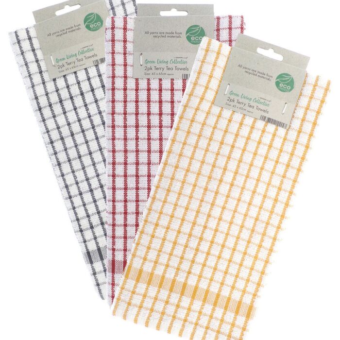 Recycled terry tea towels (2-pack) Thumbnail