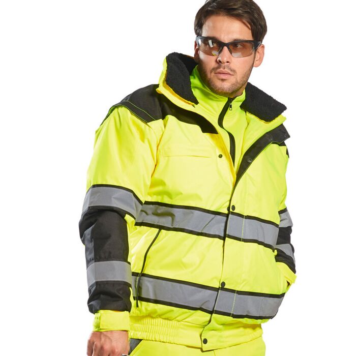 Hi-vis classic bomber jacket (C466) Thumbnail