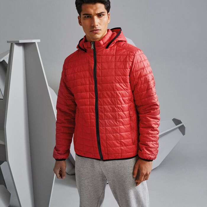 Honeycomb hooded jacket Thumbnail