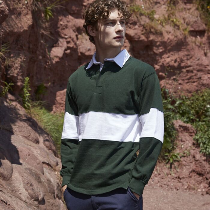 Panelled rugby shirt Thumbnail