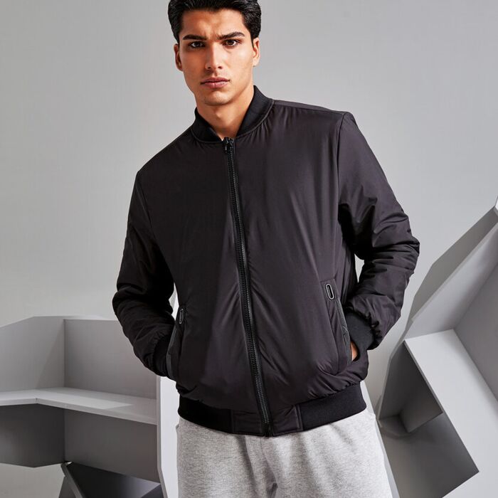 Delta plain bomber jacket Thumbnail