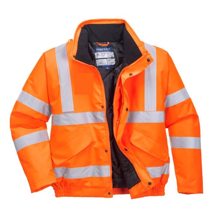 Portwest Hi-Vis Bomber Jacket RIS Orange Thumbnail