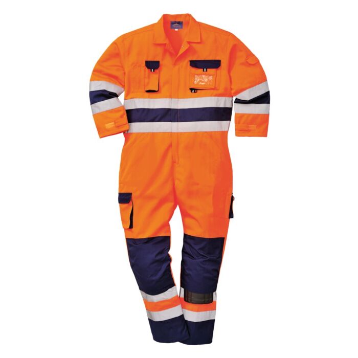 Portwest Nantes Hi-Vis Coverall Orange Thumbnail