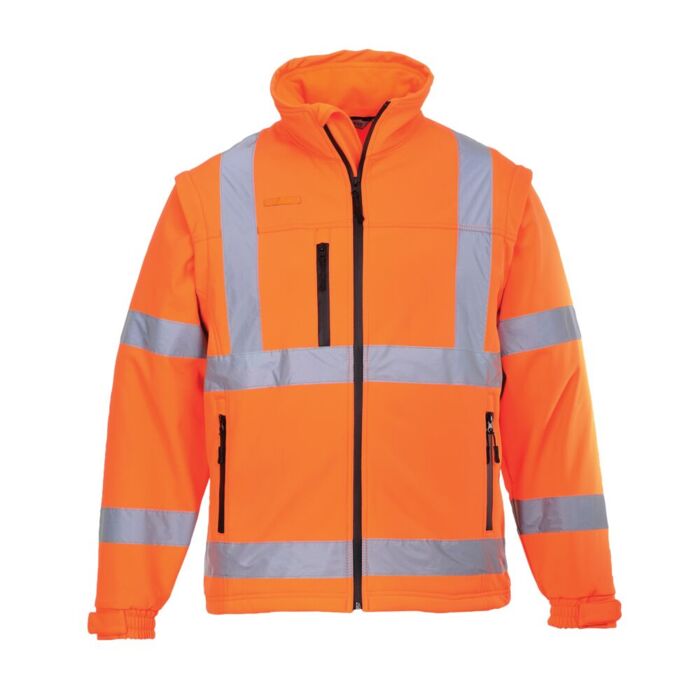 Portwest Hi-Vis Softshell Jacket Orange Thumbnail