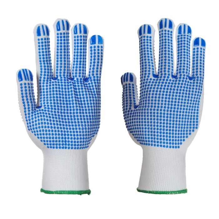 Portwest Polka Dot Plus Glove White/Blue Thumbnail