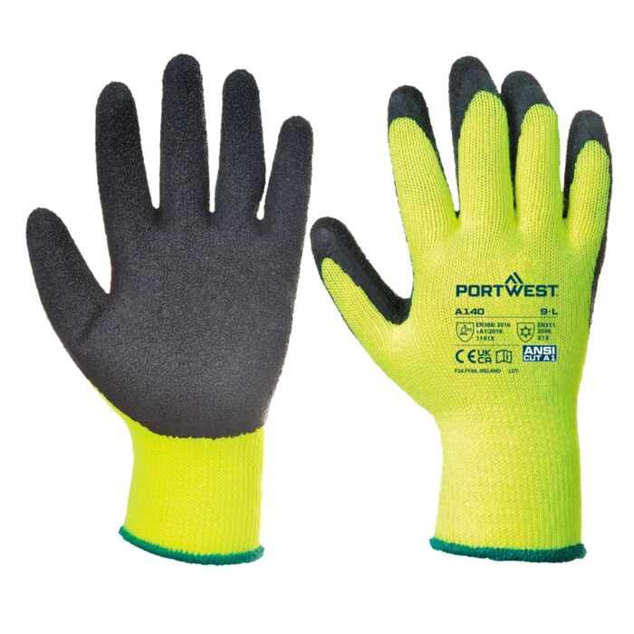 Portwest Thermal Grip Glove Black Thumbnail
