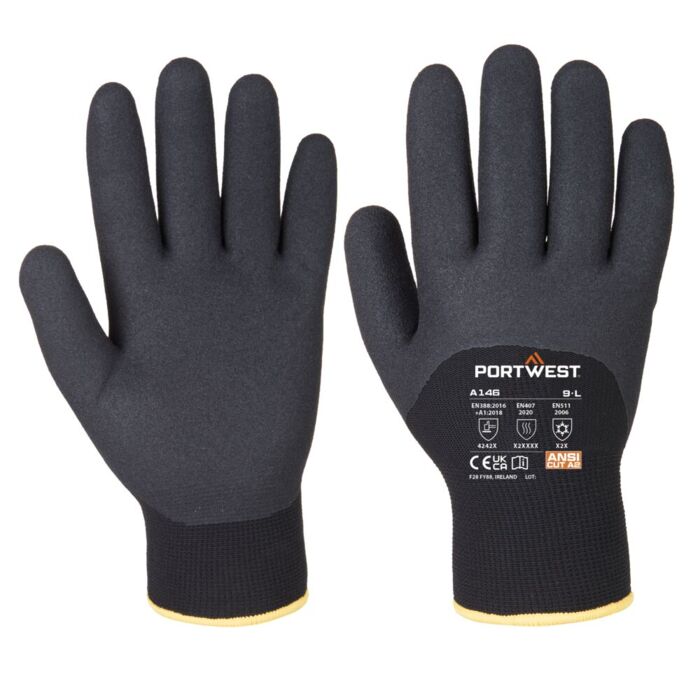 Portwest Arctic Winter Glove Black Thumbnail