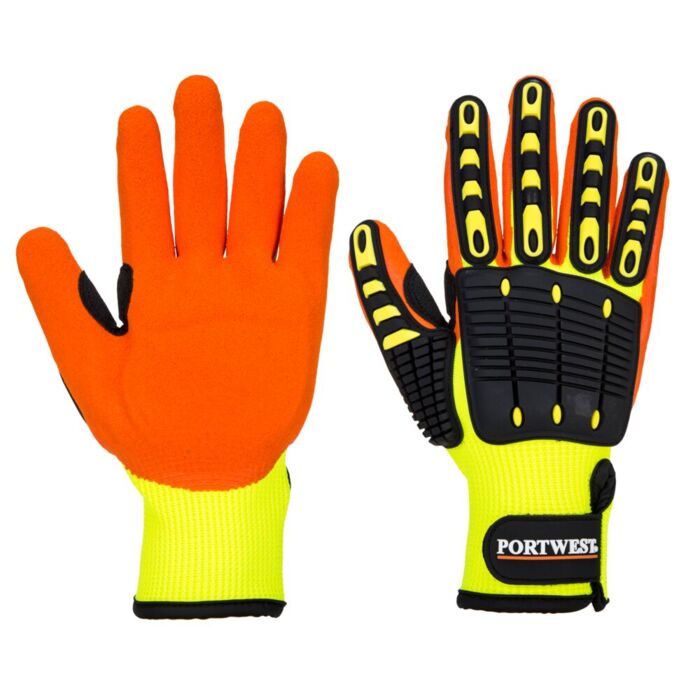 Portwest Anti Impact Grip Glove Yellow/Orange Thumbnail