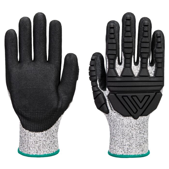 Portwest TPV Impact Cut Glove Grey/Black Thumbnail