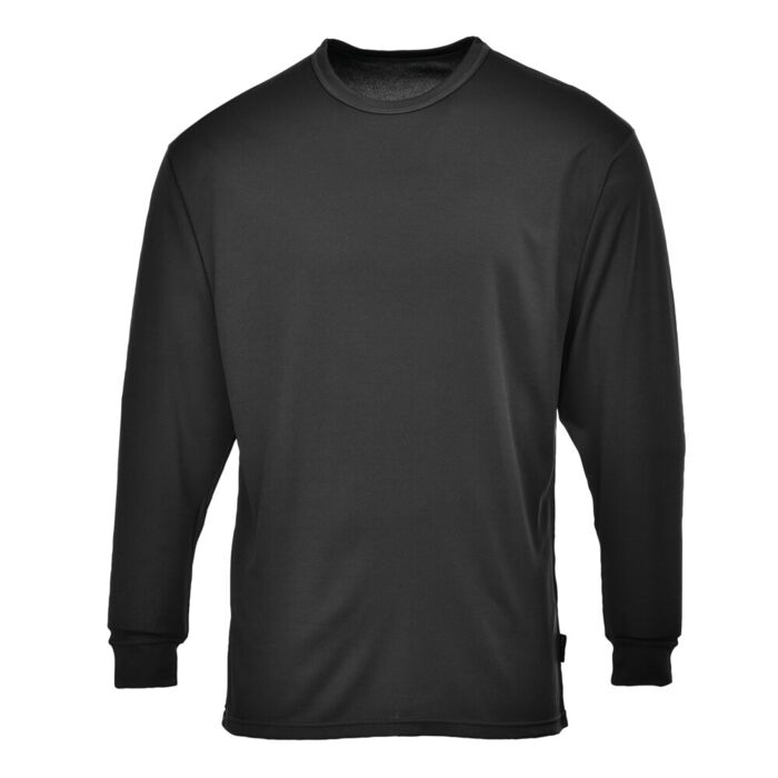 Portwest Base Layer Thermal Top Long Sleeve Black Thumbnail