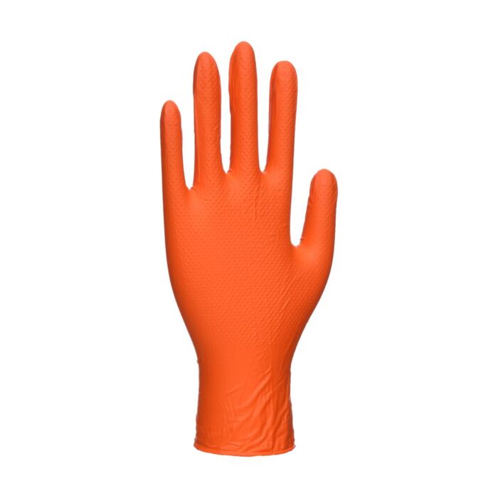 Portwest Nitrile HD Disp Gloves (Pk100) Orange Thumbnail