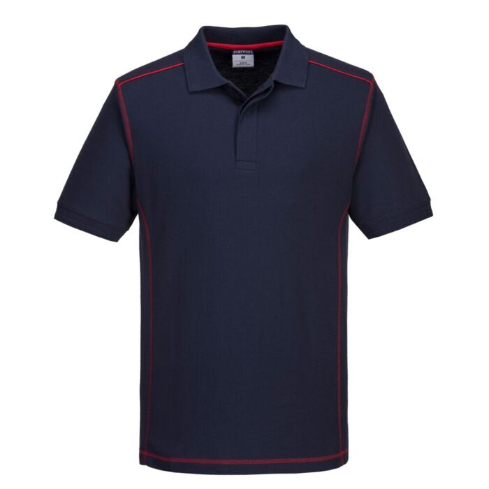 Portwest Essential Two Tone Polo Shirt Navy/Red Thumbnail