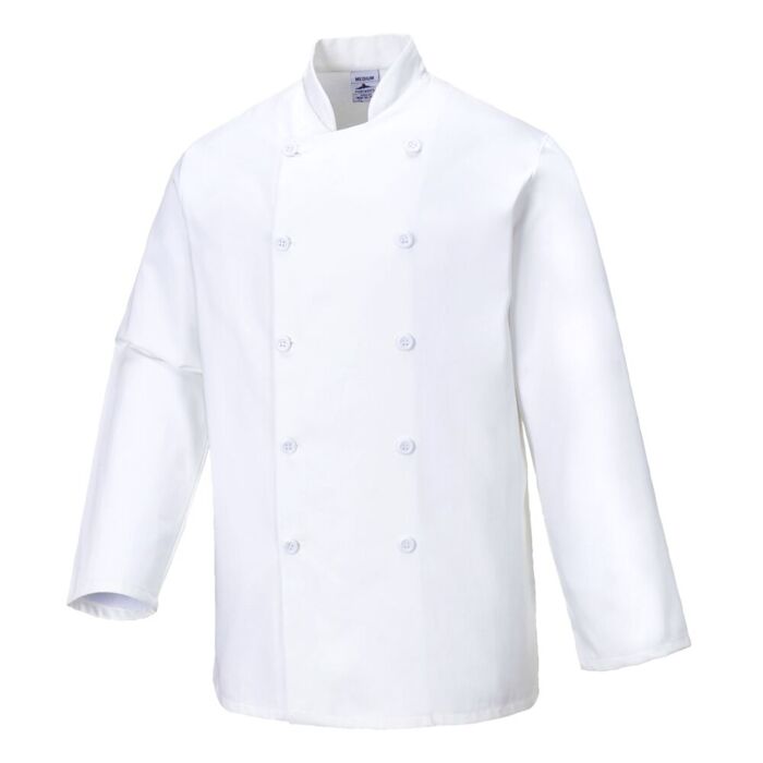Portwest Sussex Chef Jacket White Thumbnail