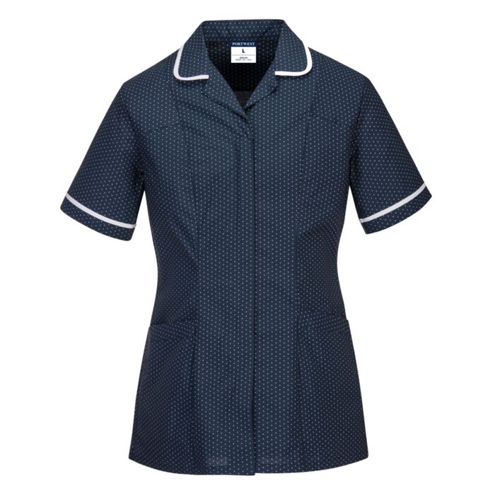 Portwest Stretch Classic Care Home Tunic Navy Thumbnail