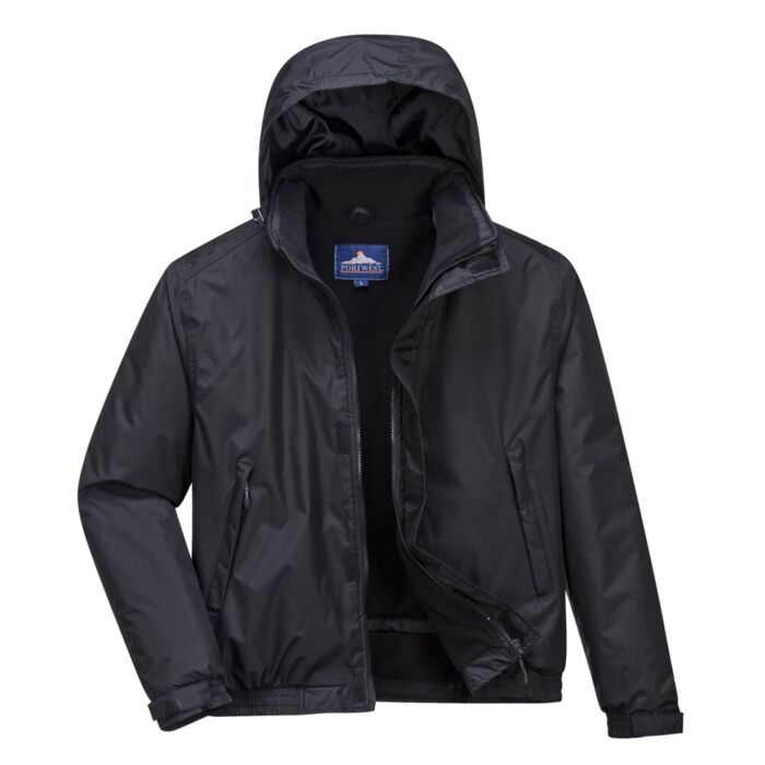 Portwest Calais Bomber Jacket Black Black Thumbnail