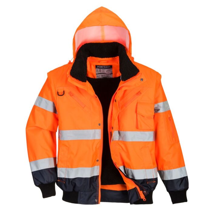Portwest 3in1 Bomber Jacket 3:2 Orange Thumbnail