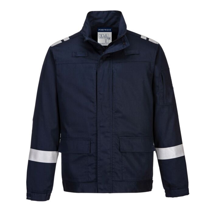 Portwest Bizflame Plus Lightweight Stretch Panelled Jacket Navy Thumbnail