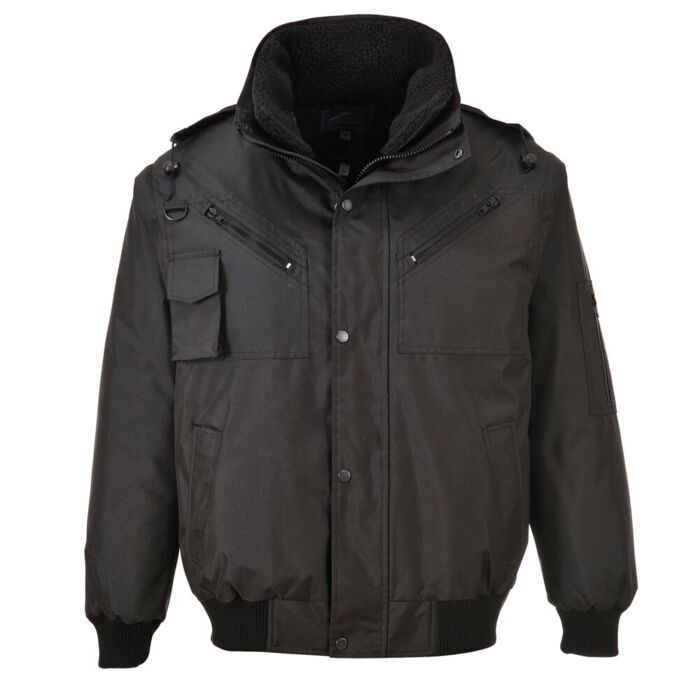 Portwest 3in1 Bomber Jacket Black Thumbnail
