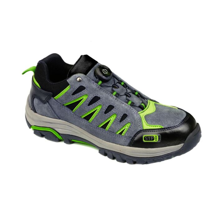 Portwest Steelite Wire Lace Safety Trainer S1P HRO Grey/Green Thumbnail