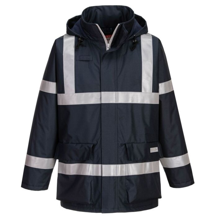 Portwest Bizflame FR Antistatic Jacket Navy Thumbnail