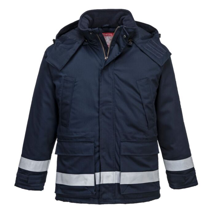 Portwest Flame ResistantWinter Jacket Navy Thumbnail