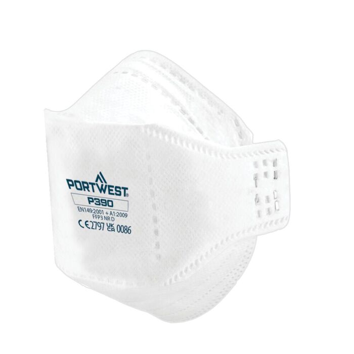Portwest EAGLE FFP3 Dolomite Fold Flat Respirator (Pk20) Thumbnail