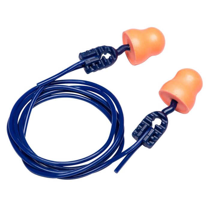 Portwest Easy Fit PU Ear Plugs Corded (200 Pairs) Thumbnail