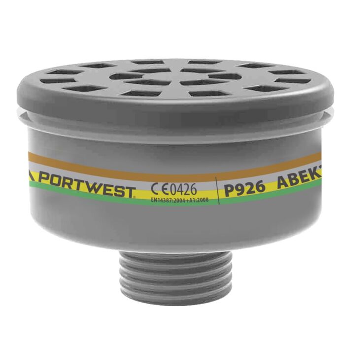 Portwest ABEK2 Gas Filter Universal Thread (Pk4) Thumbnail