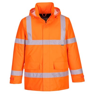 Portwest Eco Hi-Vis Winter Jacket Orange Thumbnail
