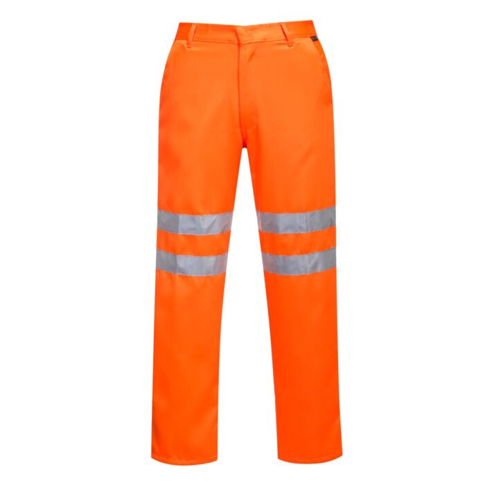 Portwest Hi-Vis Polycotton Trousers RIS Orange Thumbnail