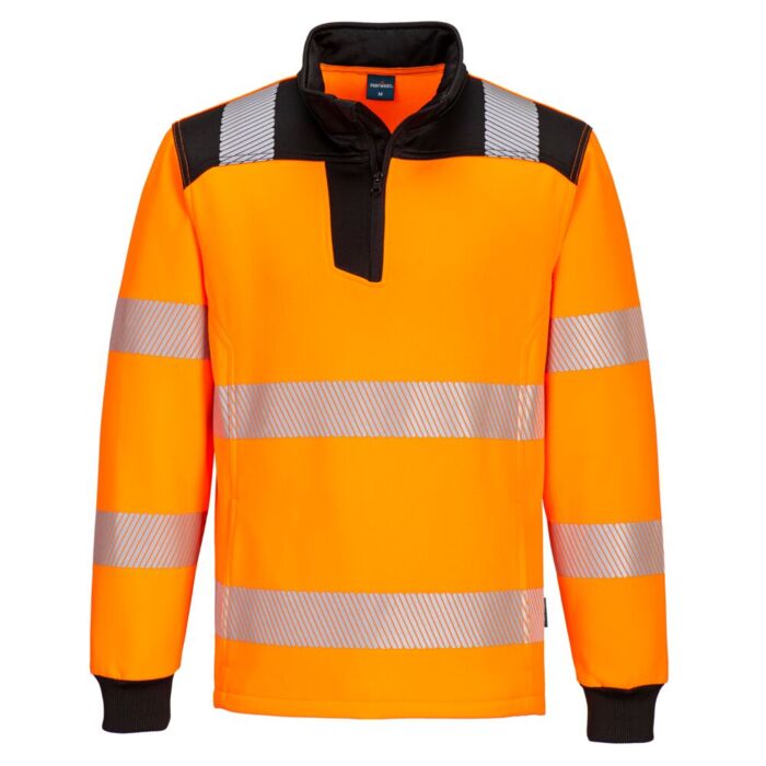 Portwest PW3 Hi-Vis 1/4 Zip Sweatshirt Thumbnail