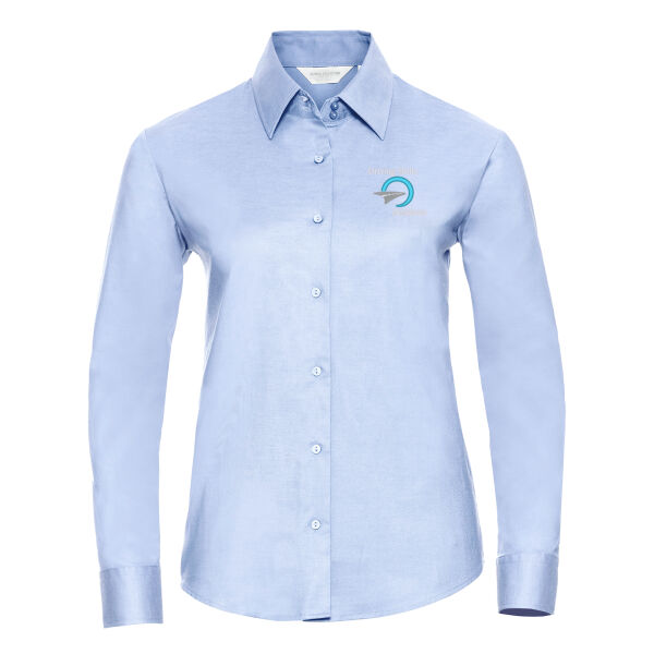 Driving Skills Academy - Women's long sleeve easycare Oxford shirt Thumbnail