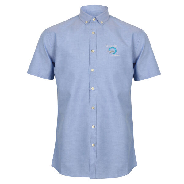 Driving Skills Academy - Modern short sleeve Oxford shirt Thumbnail